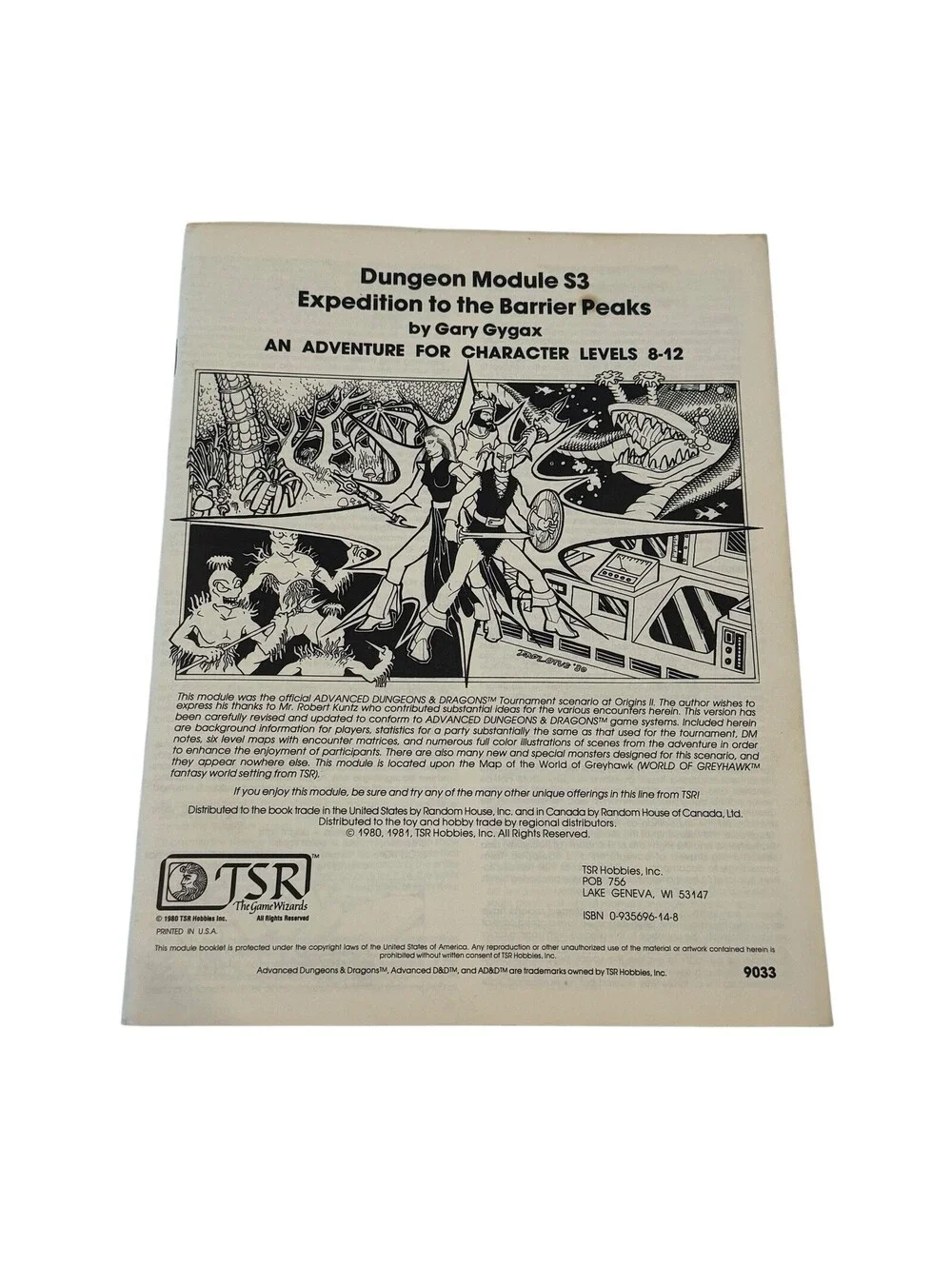 Tsr ad&d 1st